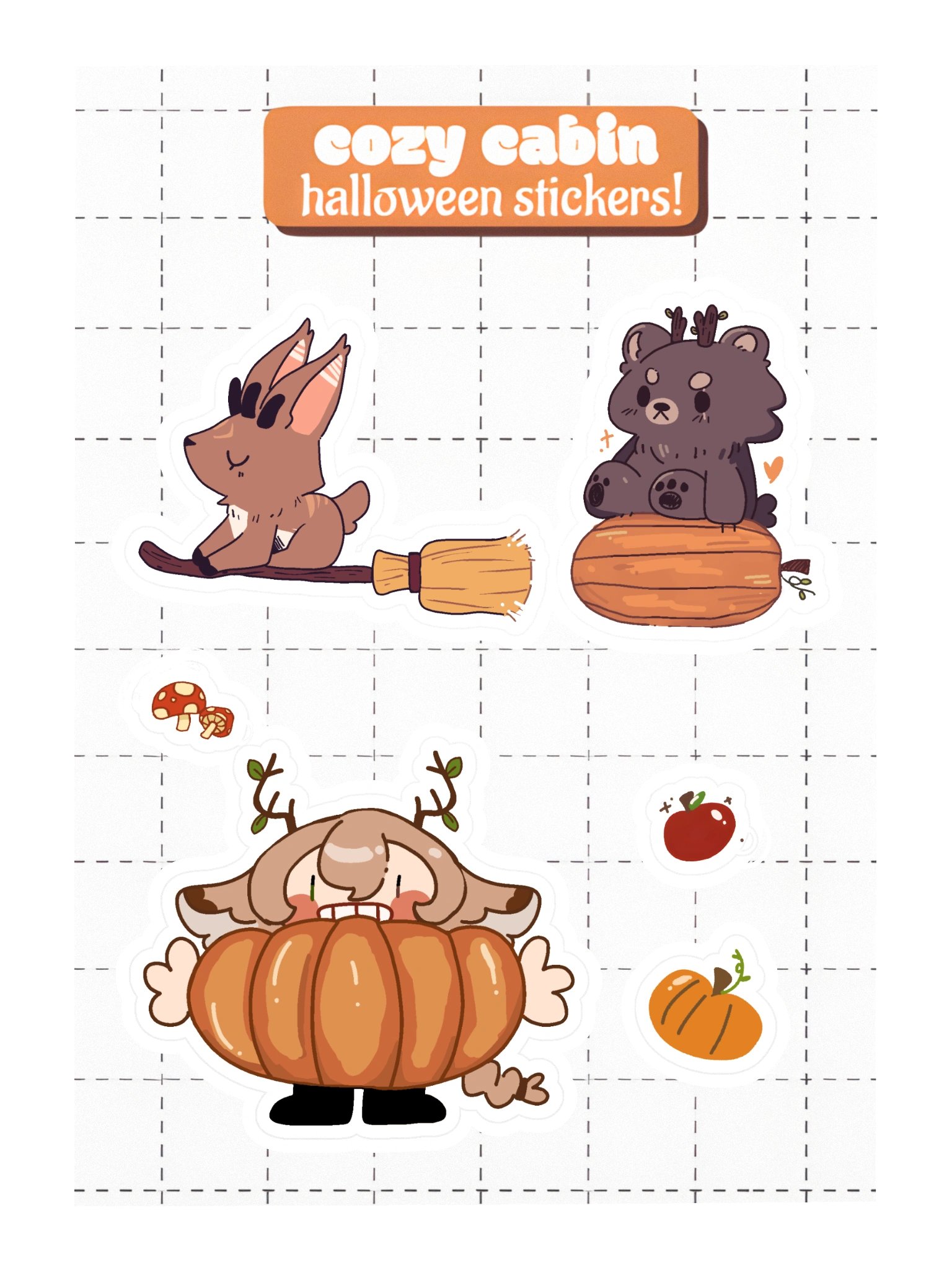 Cozy Cabin Halloween Sticker Sheet! product image (2)