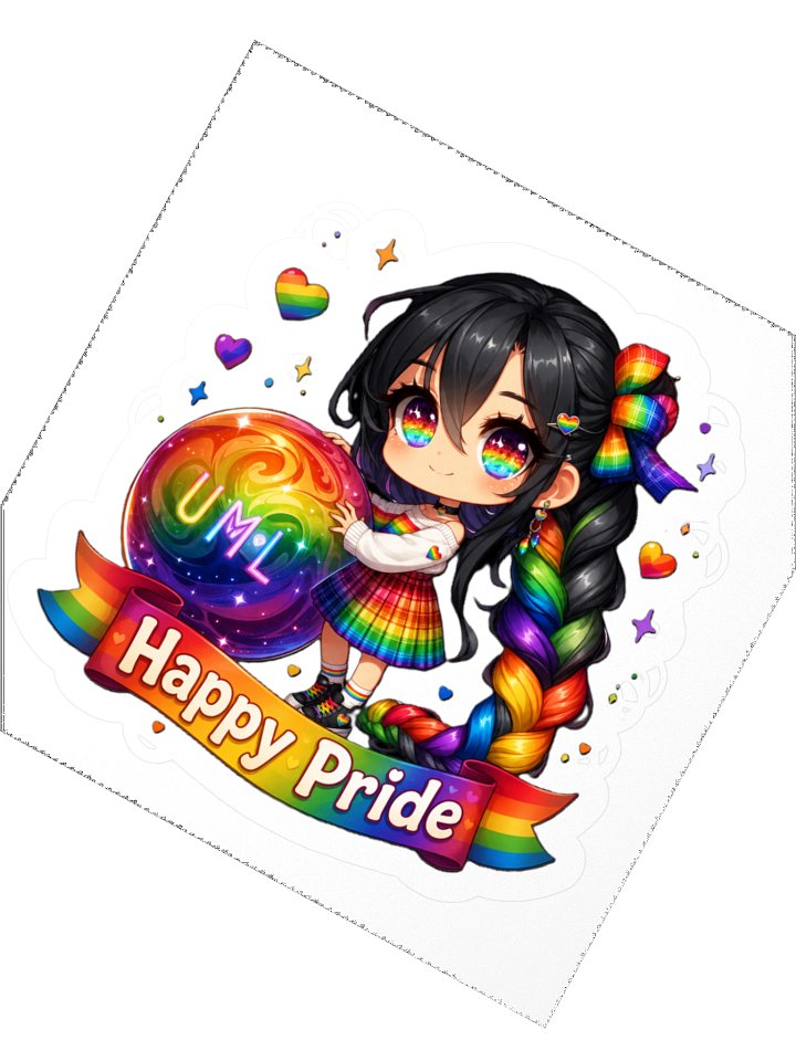 Happy Pride UML Chibi Sticker product image (5)