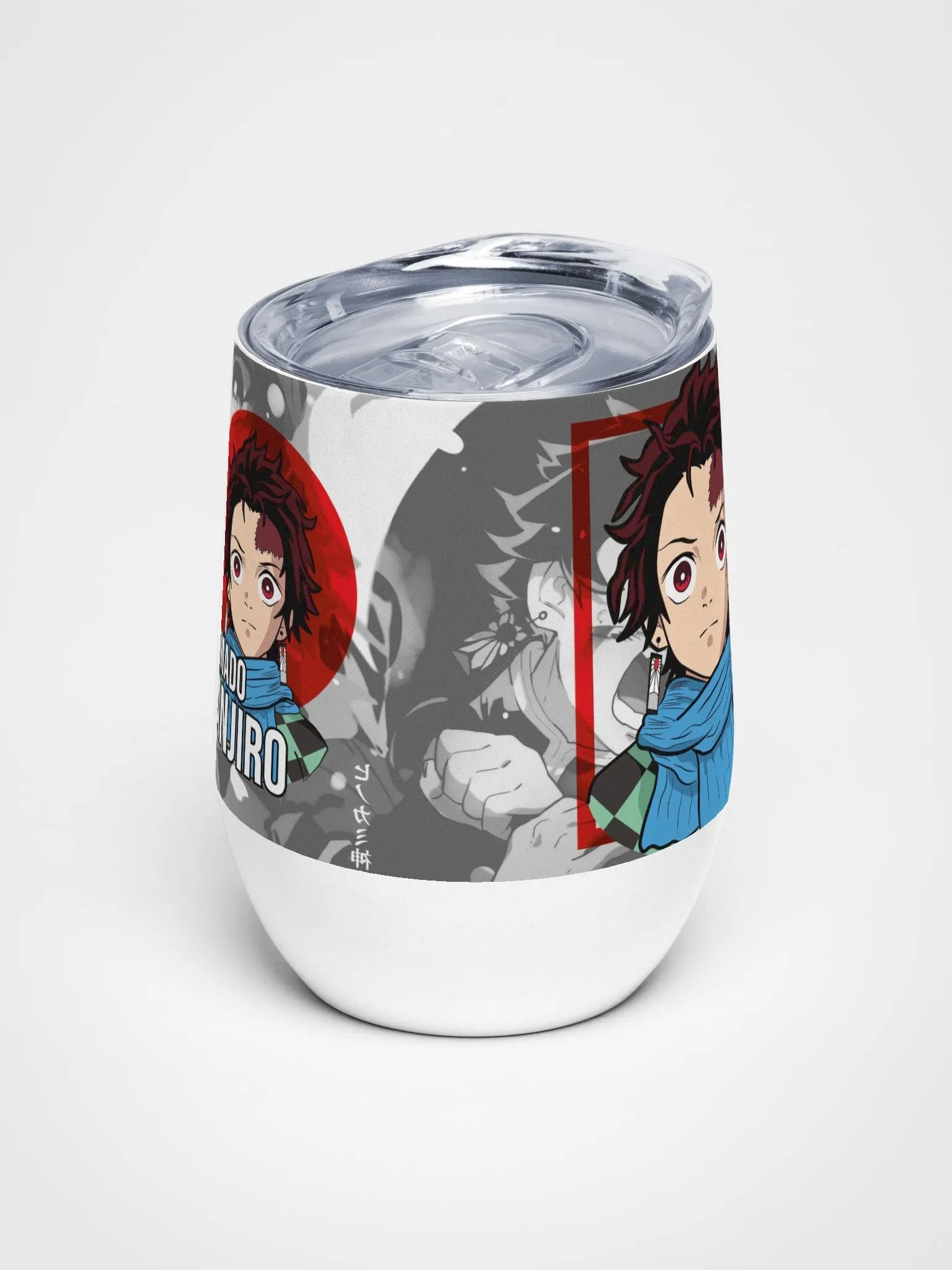 Demon Slayer Wine Tumbler – Kamado Tanjiro Edition | Stylish & Durable Drinkware 🍷⚔️ product image (1)