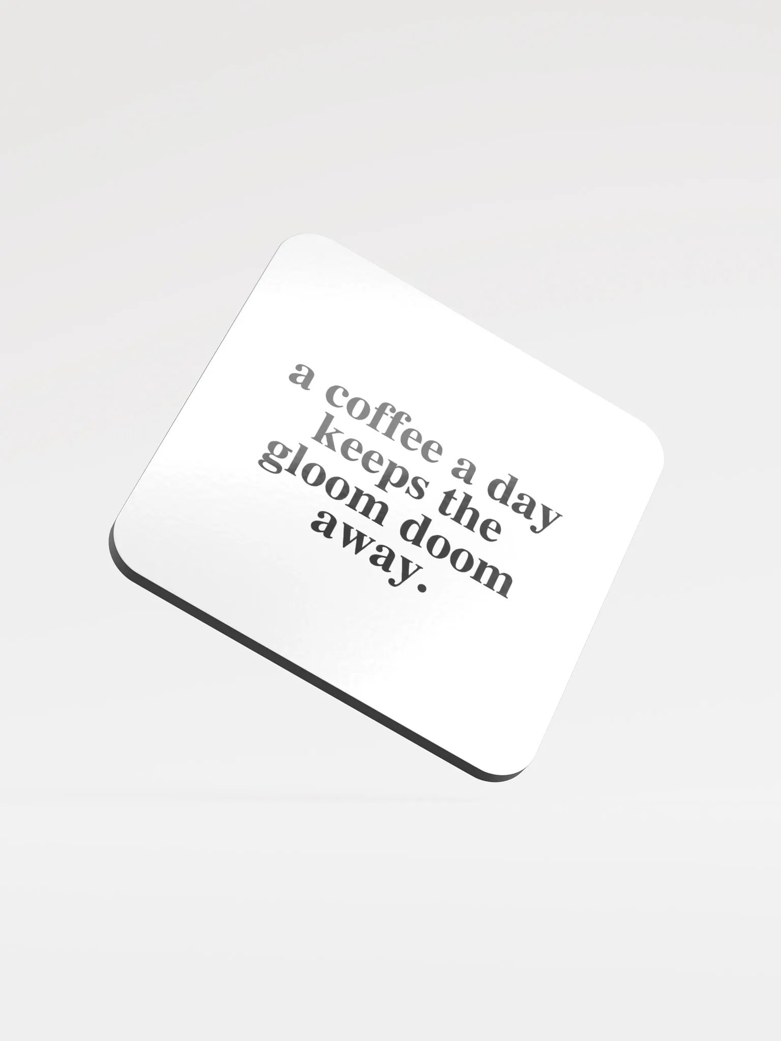 Coffee Gloom Coaster (White) product image (2)