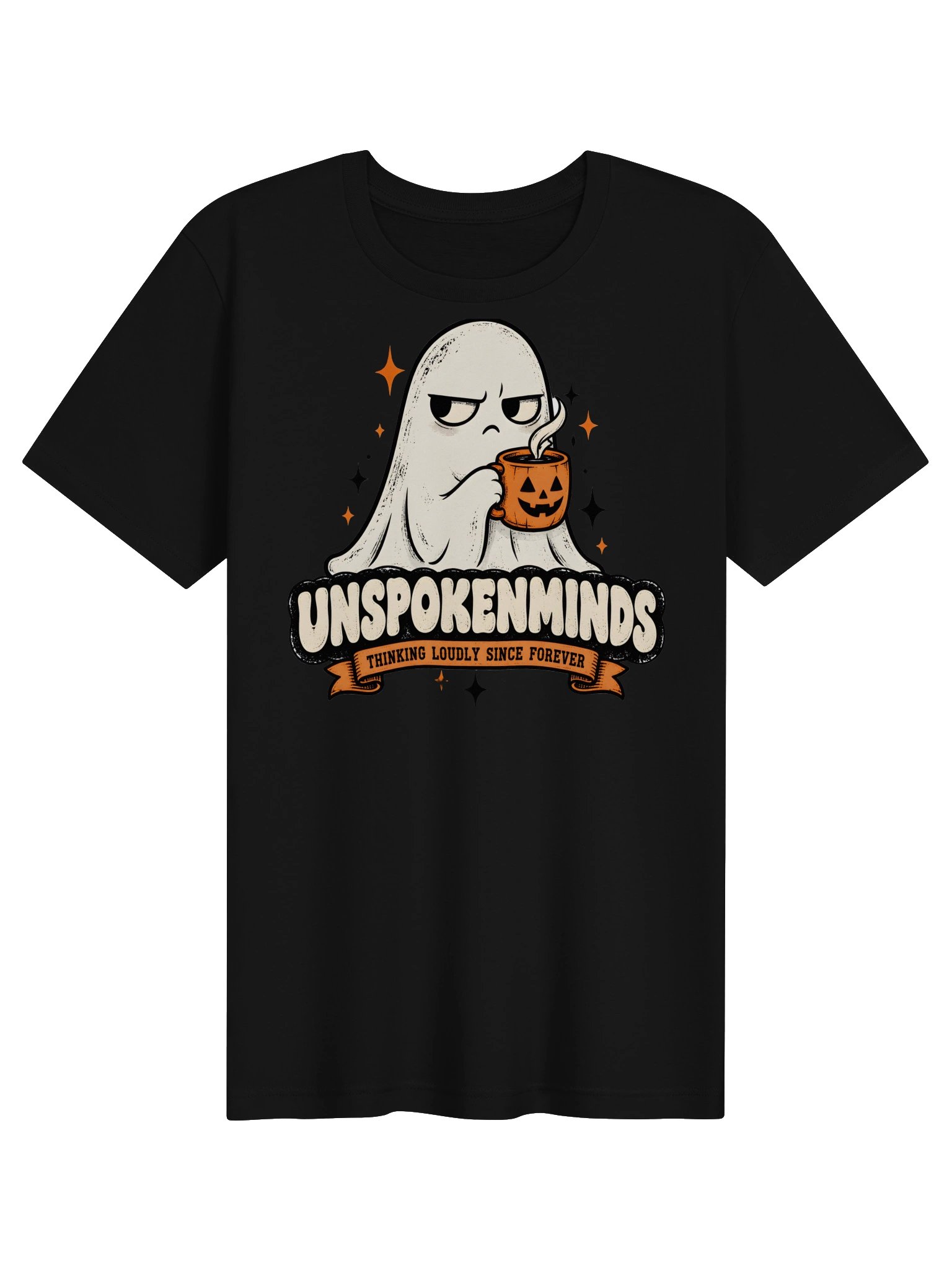 UnspokenMinds Ghost Pumpkin Mug Graphic T-Shirt product image (1)