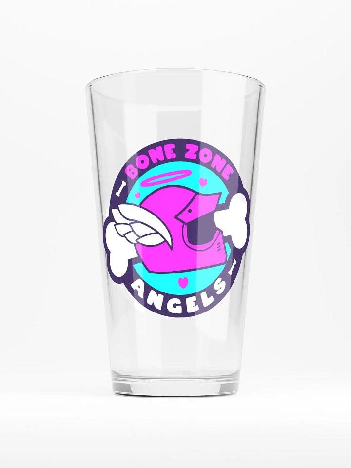 BONE ZONE ANGELS RACING PINT GLASS product image (1)