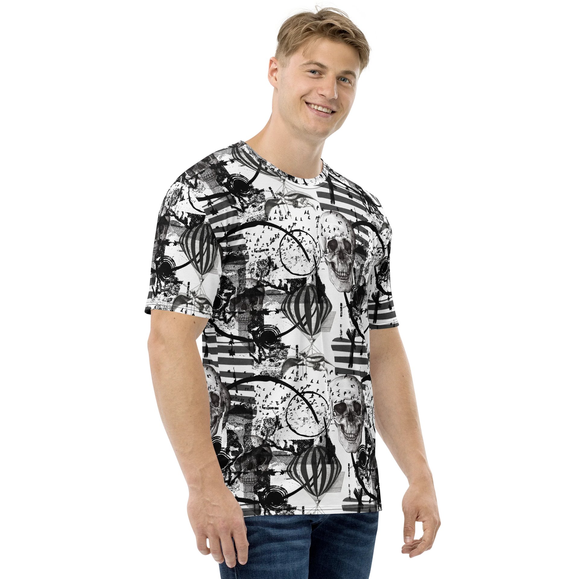 Surreal Collage 'Skullery' Print Tee product image (4)