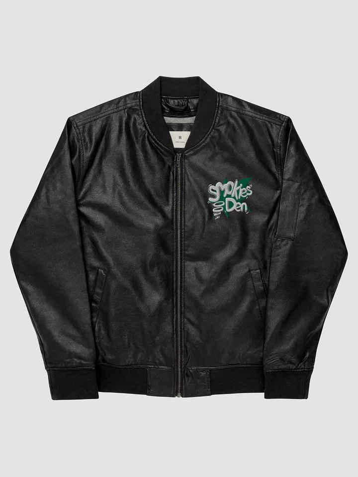[Den] Faux Leather Bomber Jacket - Threadfast Apparel 395J -2 product image (1)