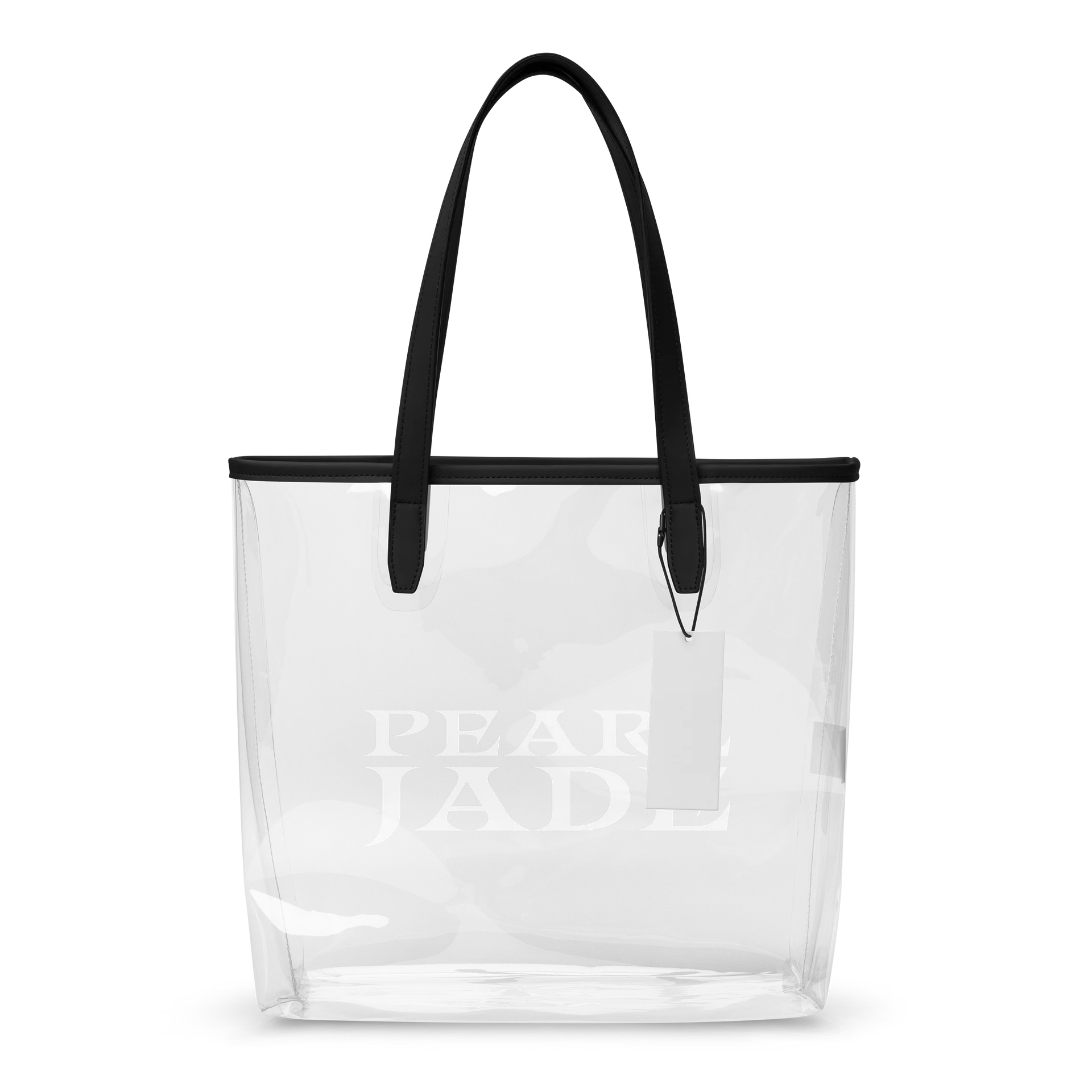 Pearl Jade Monochrome Clear Tote Bag