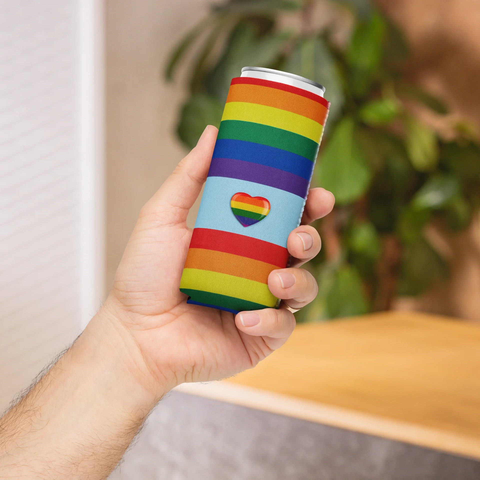 Pride Heart Can Cooler product image (4)