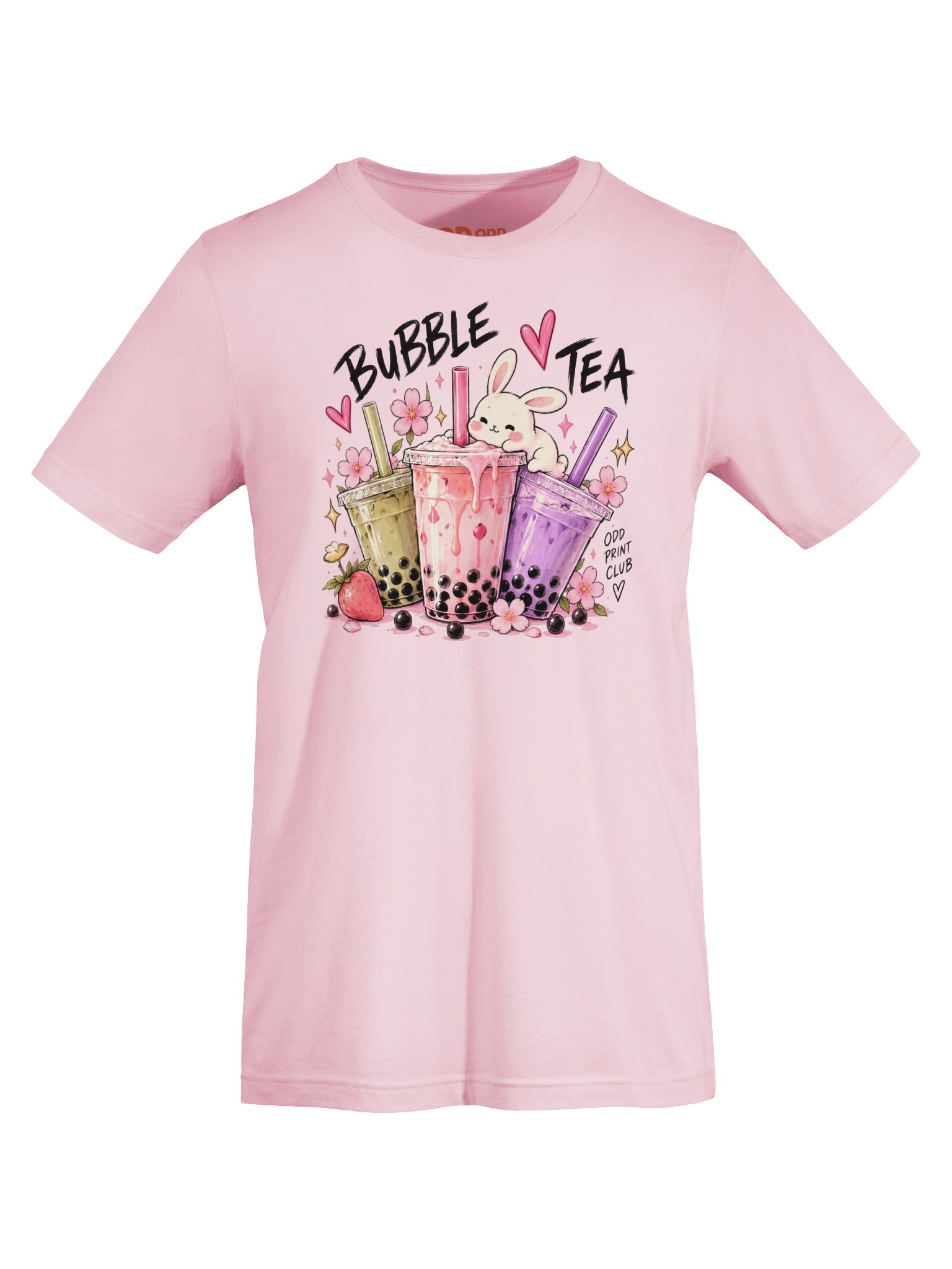 BOBA BABY - Cute Bunny Bubble Tea Graphic T-Shirt product image (6)