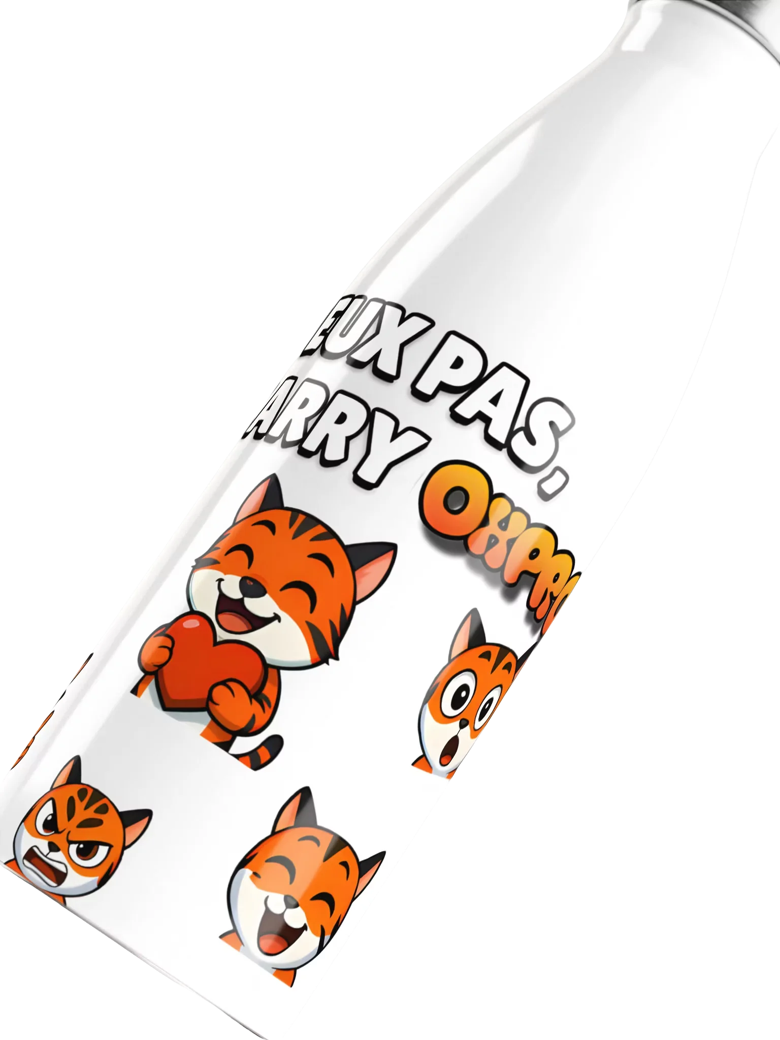 Gourde en acier inoxydable "Je peux pas, je carry Oxpros" product image (8)