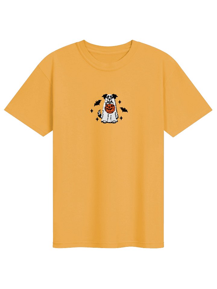 Halloween Border Collie(Black & White) Embroidered T-Shirt product image (33)