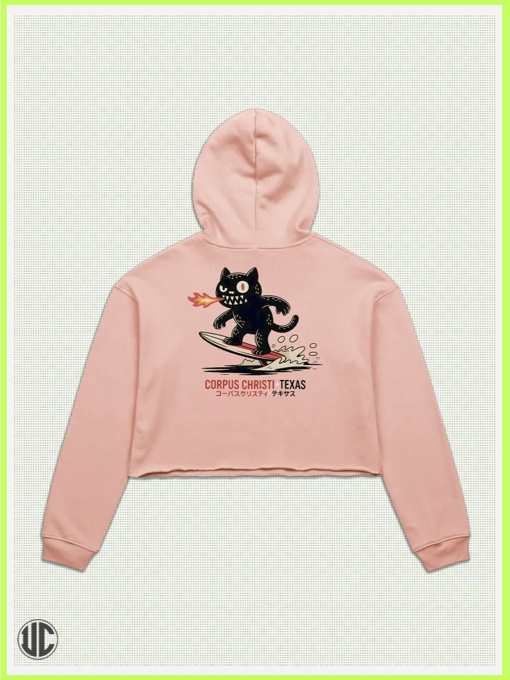 UnkoCon – Corpus Christi TX Surfer Crop Hoodie product image (2)