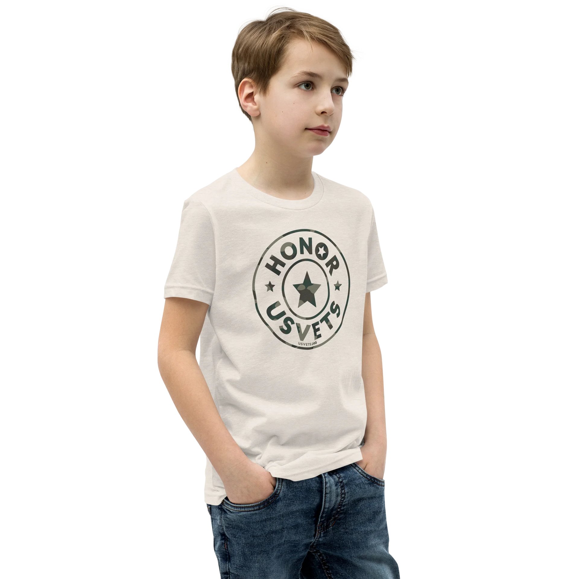HONORUSVETS - GREEN STAR YOUTH TEE product image (2)