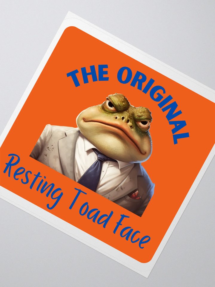 Resting Toad Face Sticker Set product image (5)