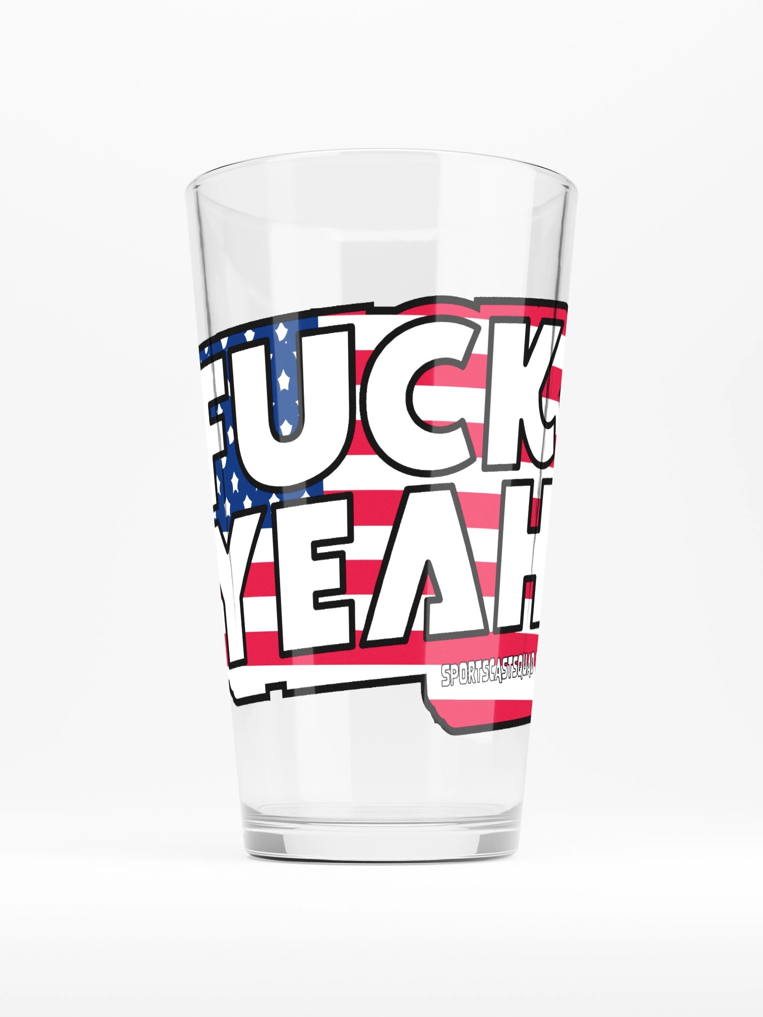 AMERICA FUCK YEAH PINT GLASS product image (1)