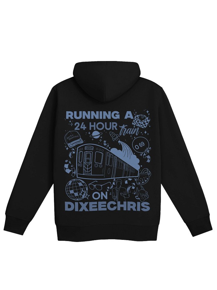 24hr Train Hoodie - Blue (Up to 5xl) product image (1)