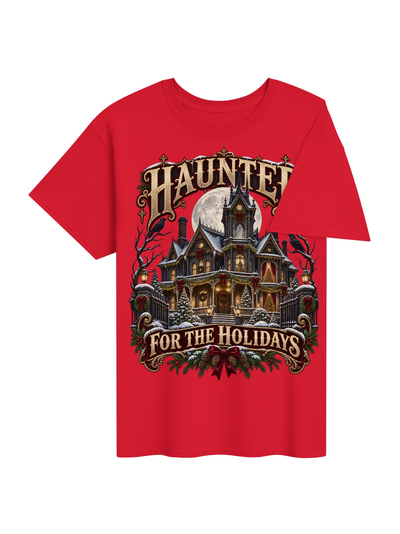 Haunted for the Holidays | Gothic Victorian Christmas Shirt product image (5)