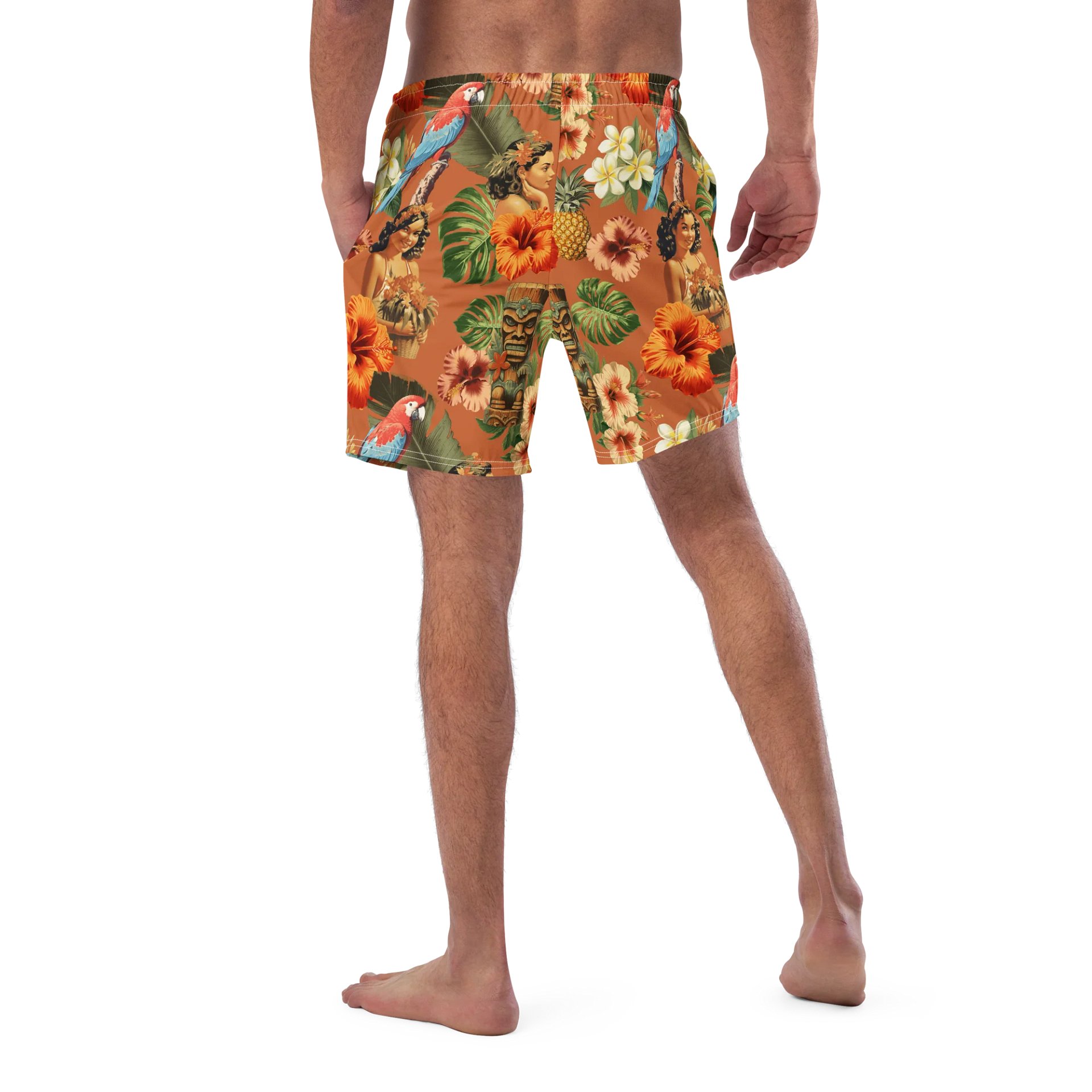 Vintage Aloha Tropical Swim Trunks product image (6)