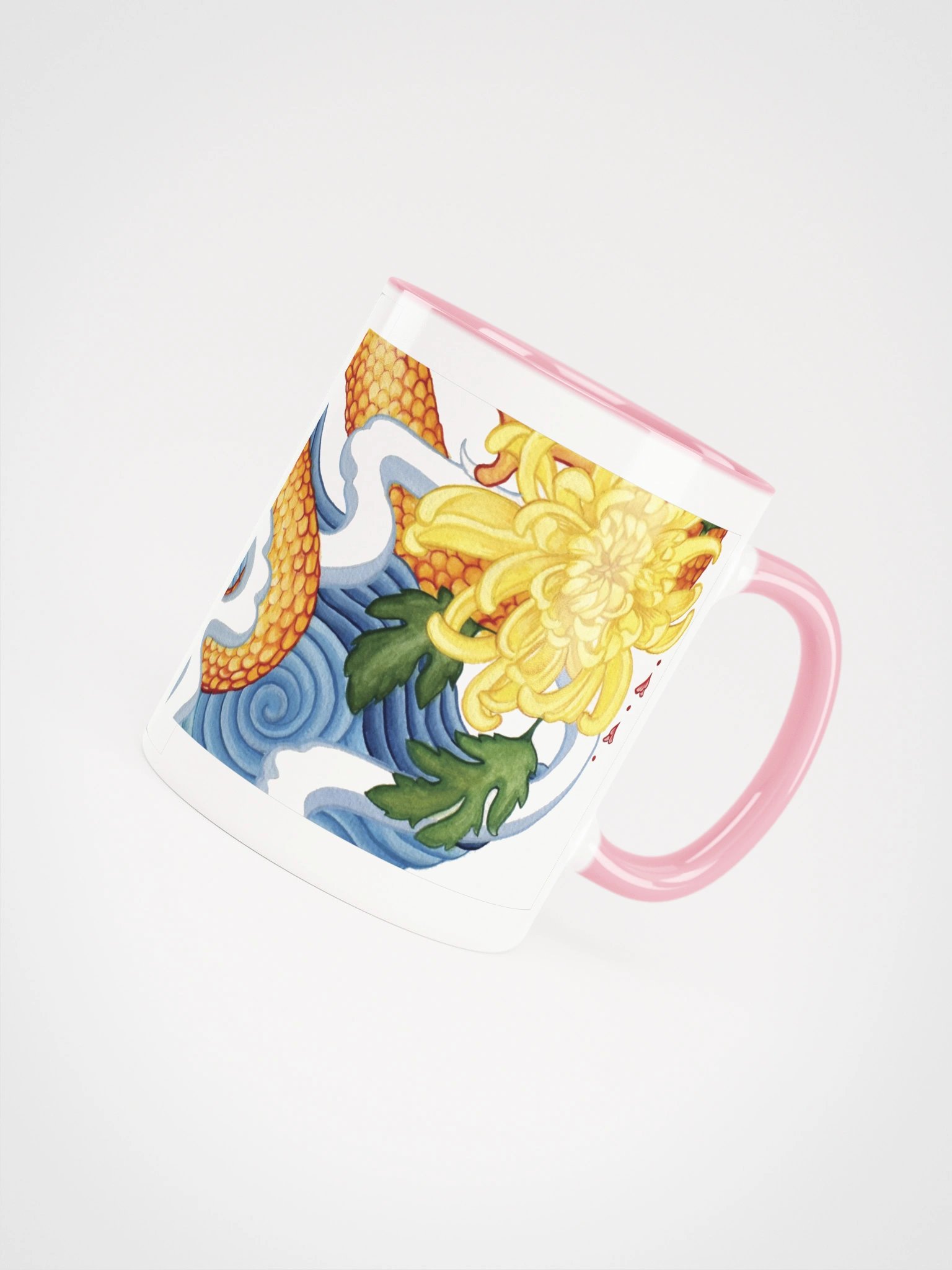 "Dragon & Chrysanthemums" - Ceramic Mug product image (4)