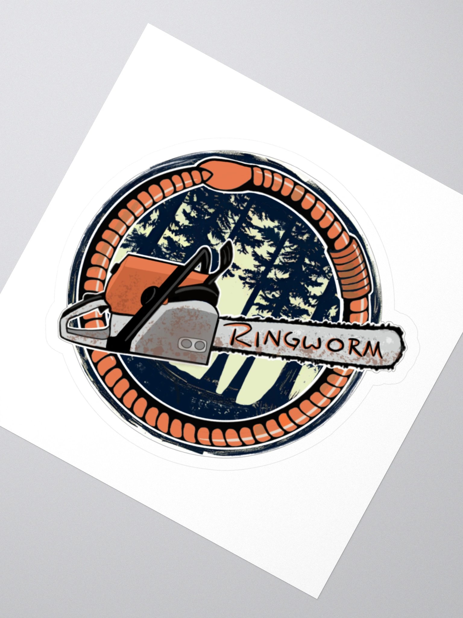 Ringworm Chainsaw Sticker product image (2)