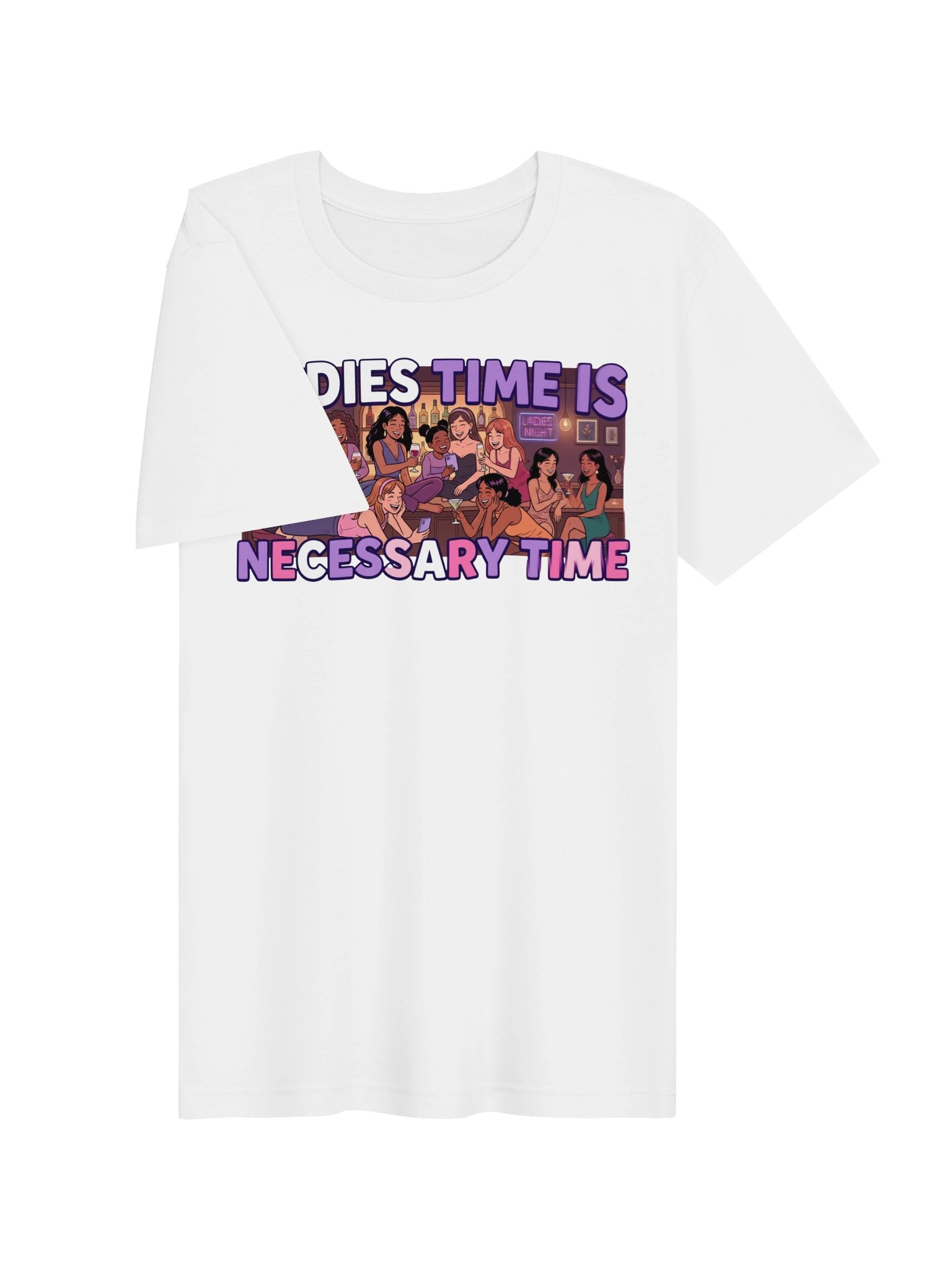 Girl Time is necessary time - Cocktails Statement Tee product image (3)