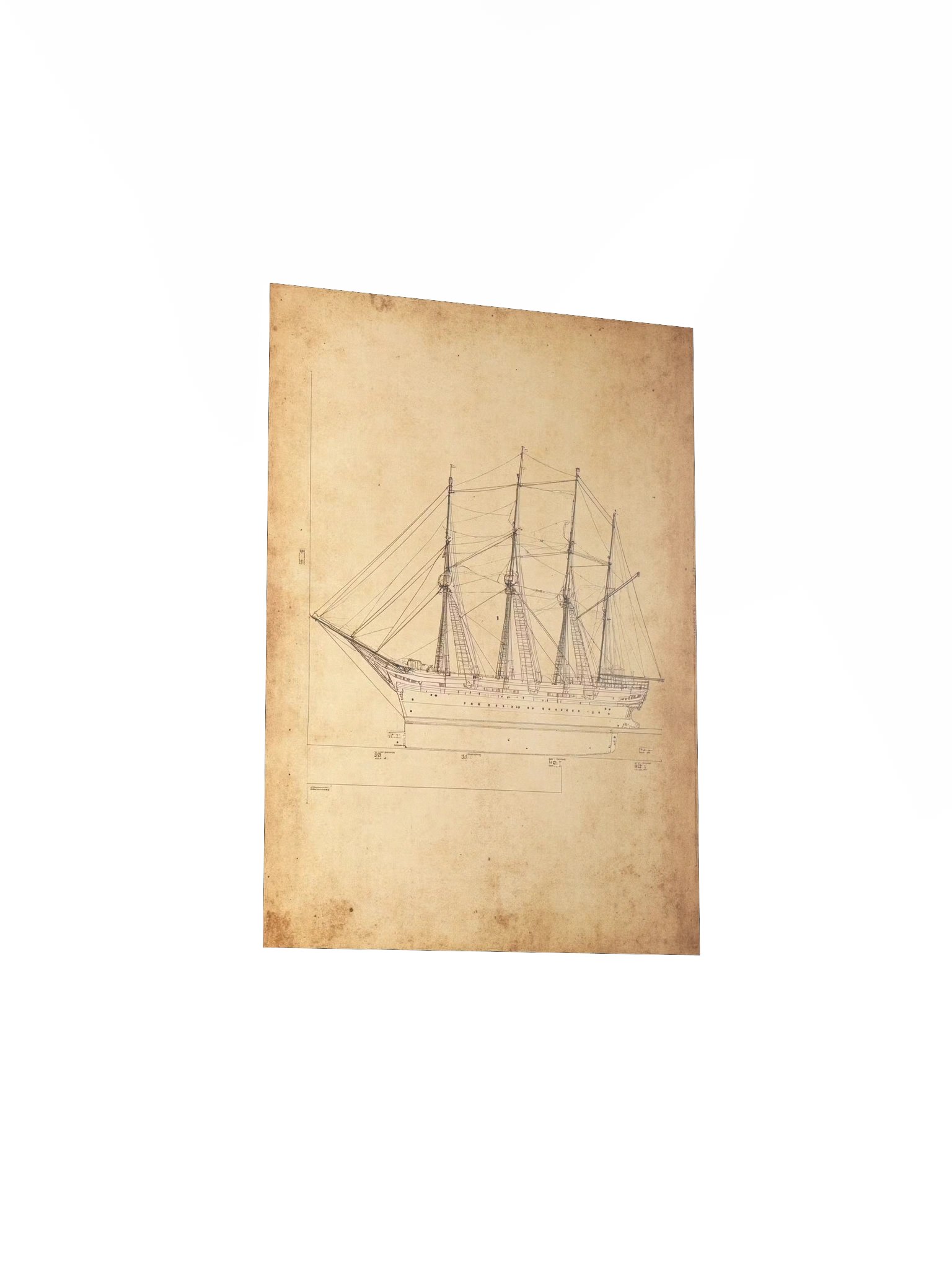 JS Elcano Training Ship: Naval Engineering & Sail Master Plan product image (25)