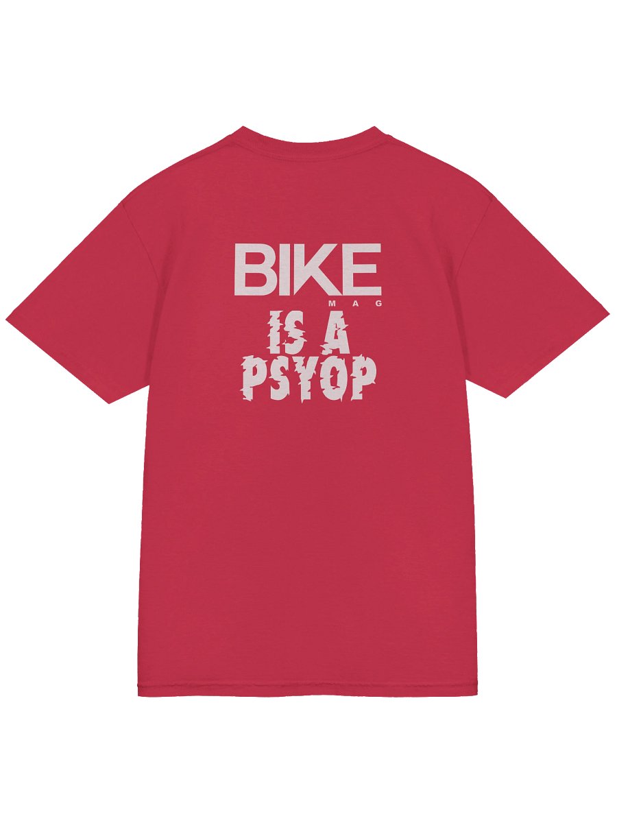 BIKE Mag Is A Psyop Shirt (White Logo) product image (4)