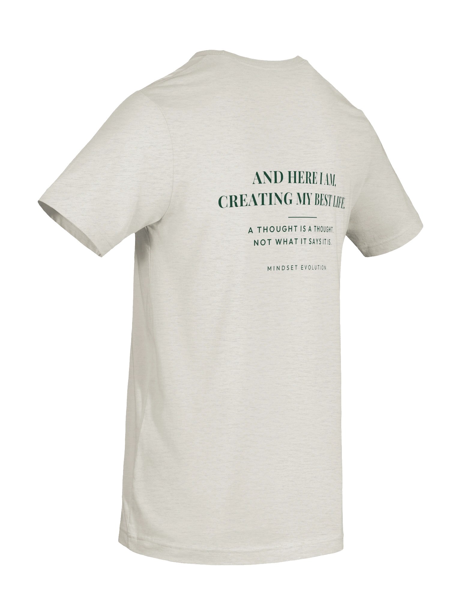 Mindset Evolution — The Noticing Tee (Heather Dust) product image (8)