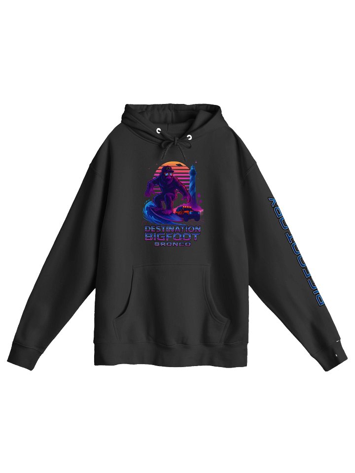 Destination Bigfoot Bronco Front Synthwave Hoodie (Multiple Colors Available) product image (3)