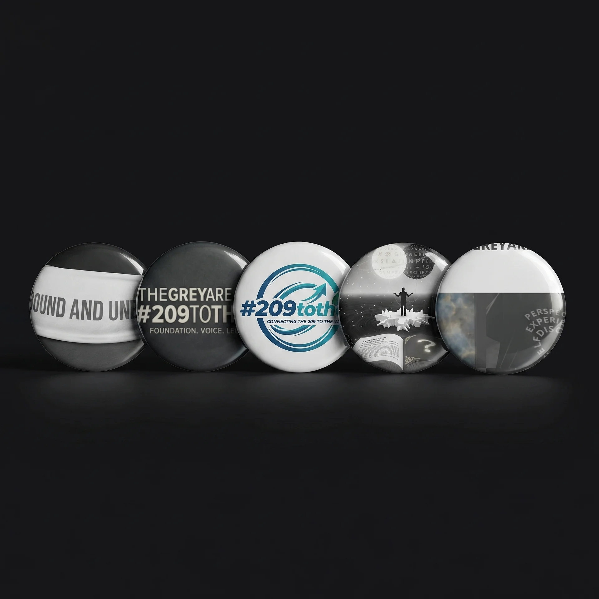 Bound and Unbroken Pin Button Set product image (1)