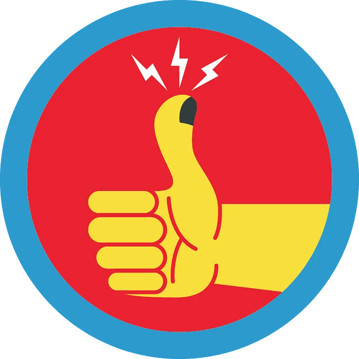 Smashed Thumb (de)Merit Badge Magnet (2 in) product image (1)