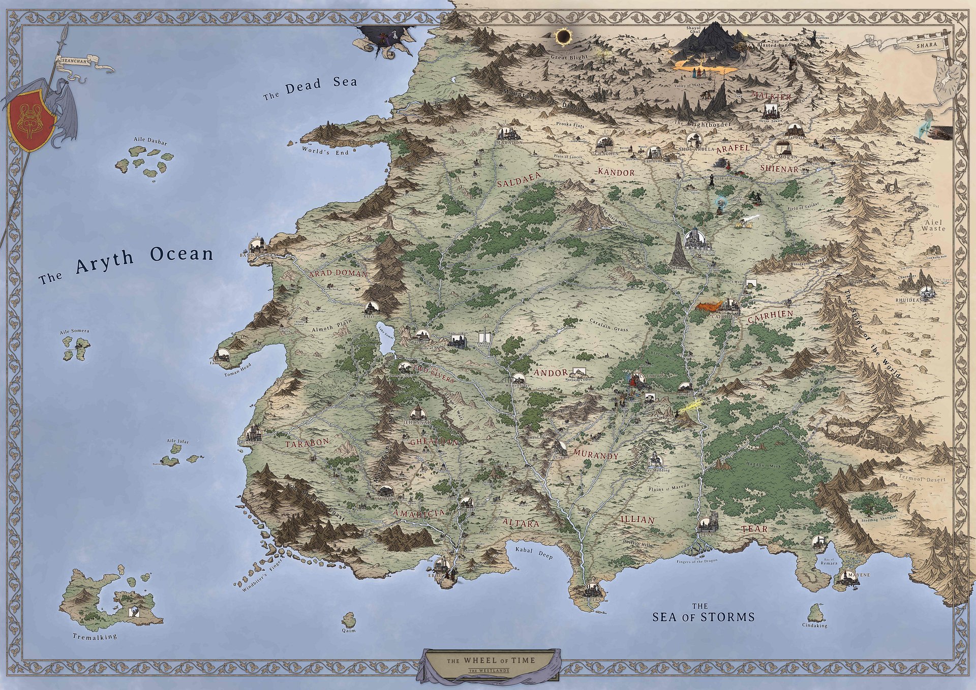 FREE "Wheel of Time" Fan Map product image (1)