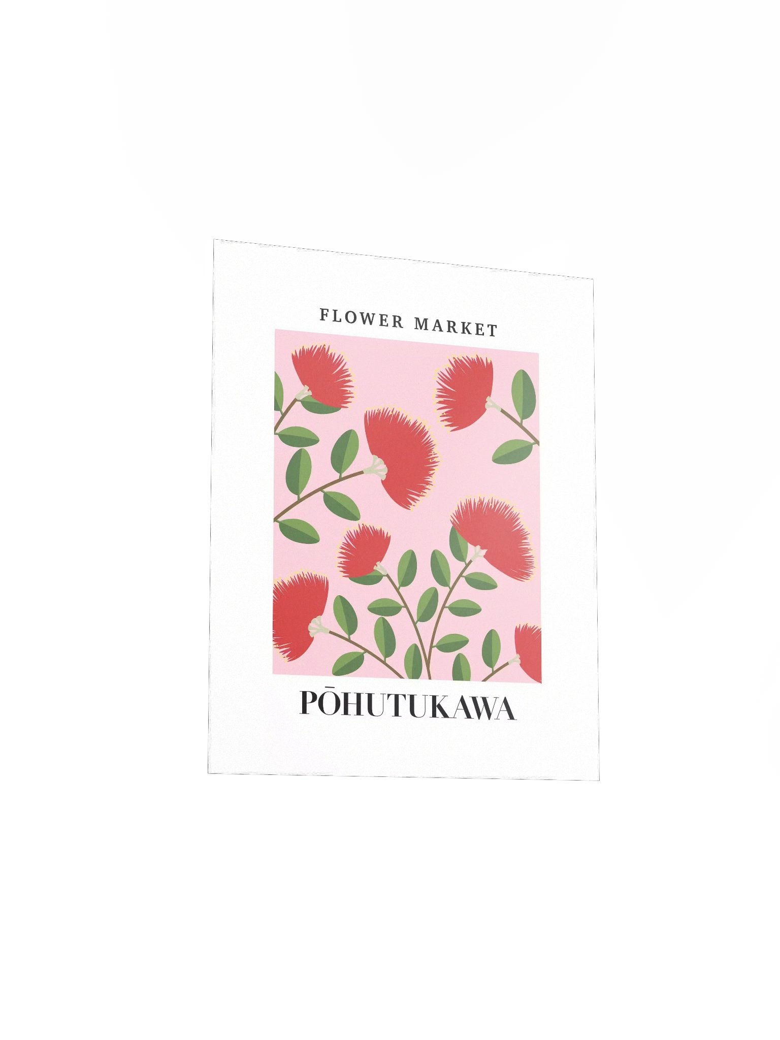 New Zealand Flower Market - Pohutukawa Flower - Unframed Wall Art product image (9)