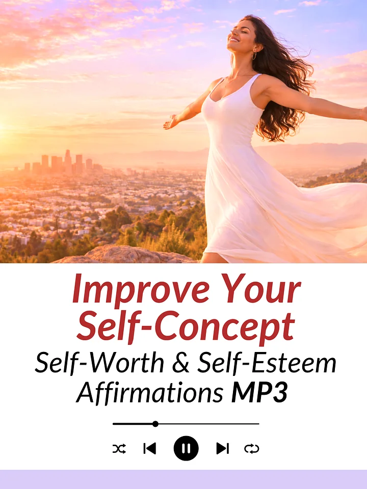 Improve Your Self-Concept & Self-Image | Self-Worth and Self-Esteem Affirmations | MP3 Download product image (1)