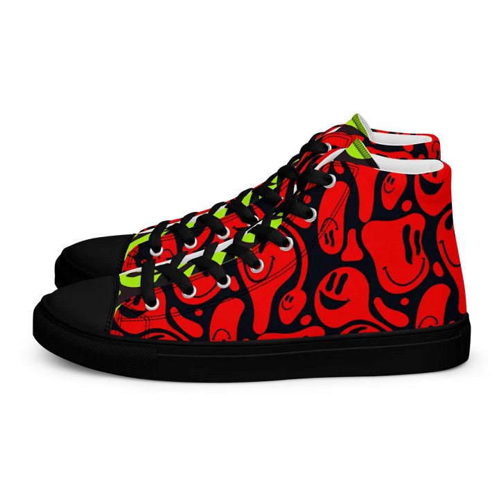 Women's High Top Canvas Shoes : 'Smile 2' product image (1)