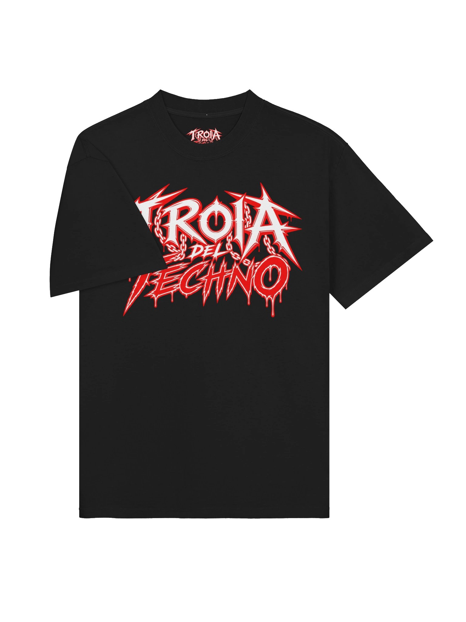 troiadeltechno white logo t-shirt product image (5)