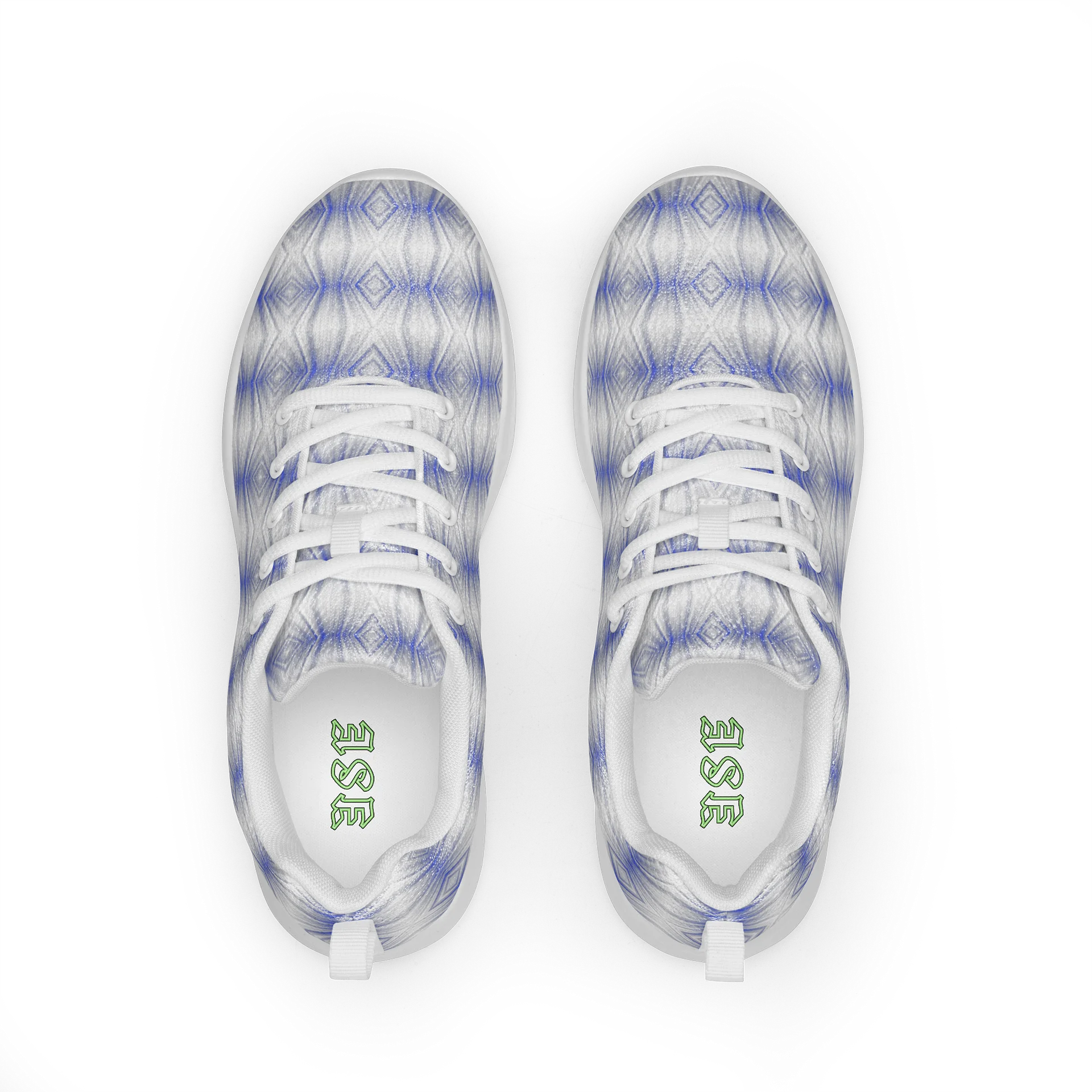 Electric Blue Diamond Flux Diamond Blue Gradient Women's Athletic Shoes product image (5)