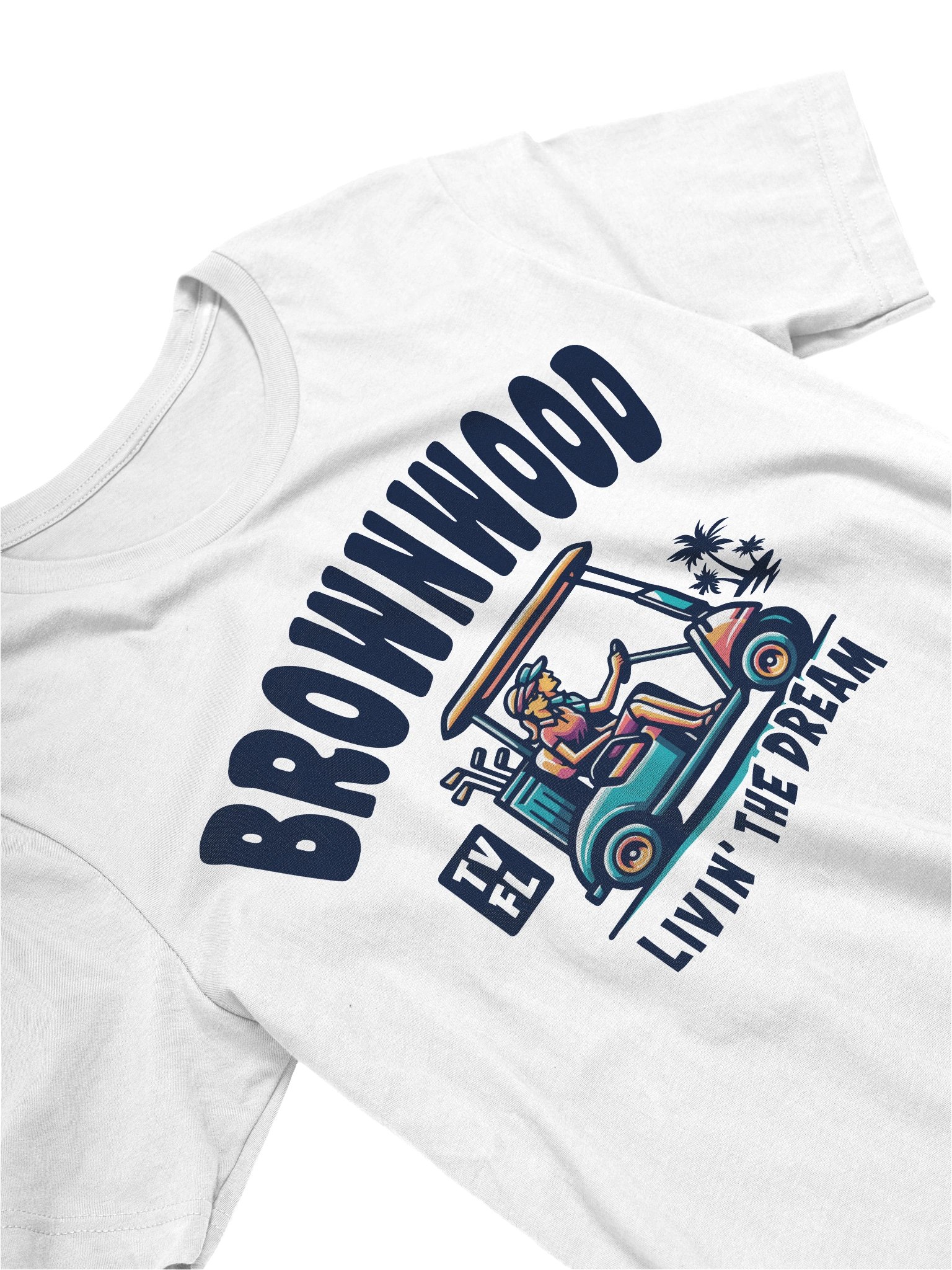 Brownwood TV Florida USA Fun Golf Cart Design T-shirt product image (16)