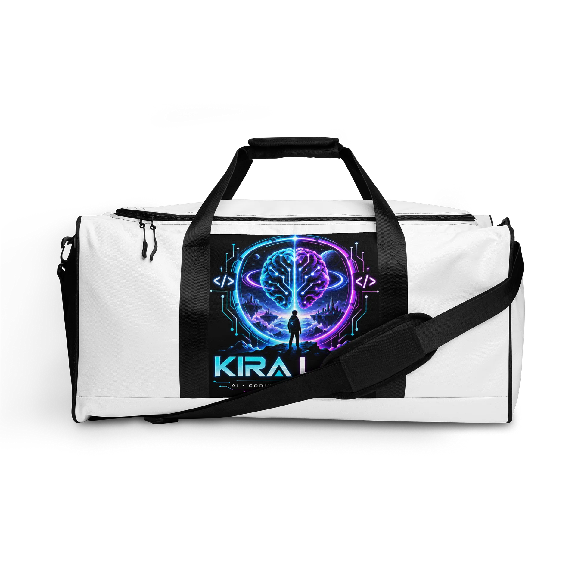 Kira Labs AI Coding Virtual Worlds Duffel Bag product image (1)