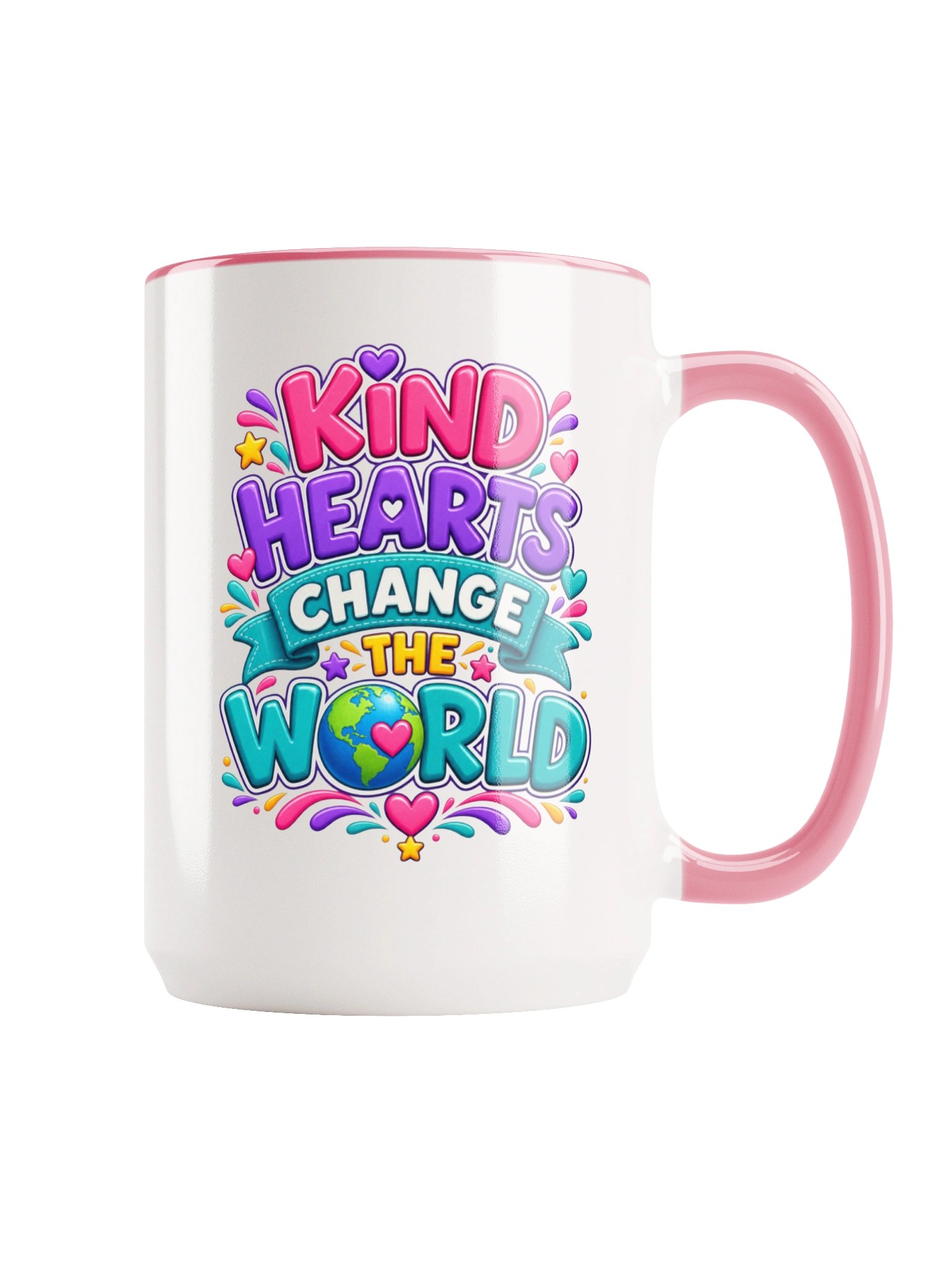 15 oz. Inspirational Mug - Kind Hearts Change the World product image (1)