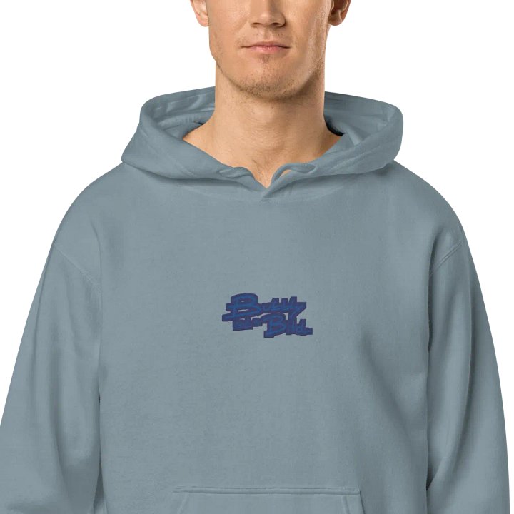 Bubbly and a B*tch (C. lake design) embroidered pigment-dyed hoodie product image (2)