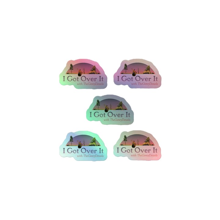 I Got Over It - Kiss-Cut Holographic Sticker Sheet product image (1)