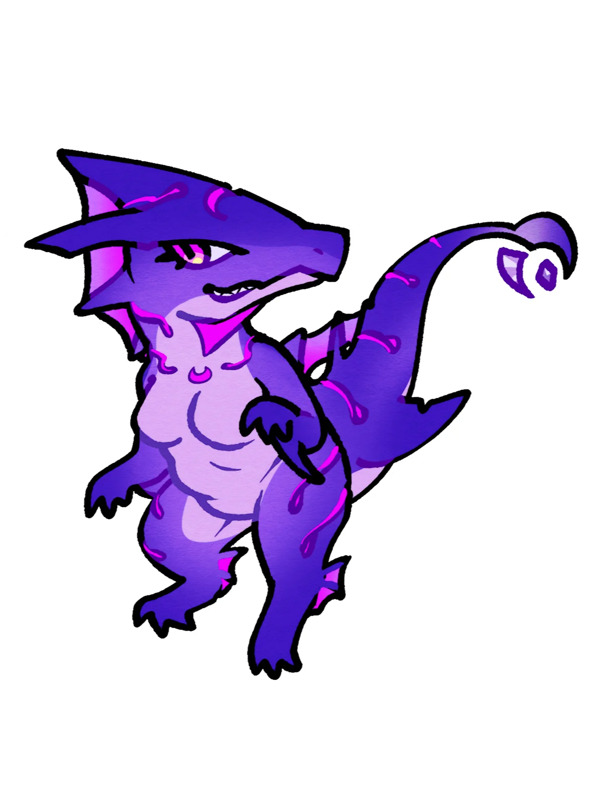 CHIBI DINO MOON STICKER product image (1)