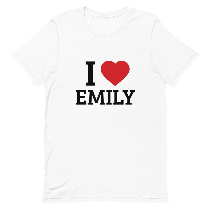 I Love Emily Tee – White 🤍 product image (2)