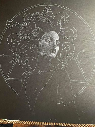 First look at some NEW WORK on the art desk. 

Only a bazillion more dots to go!