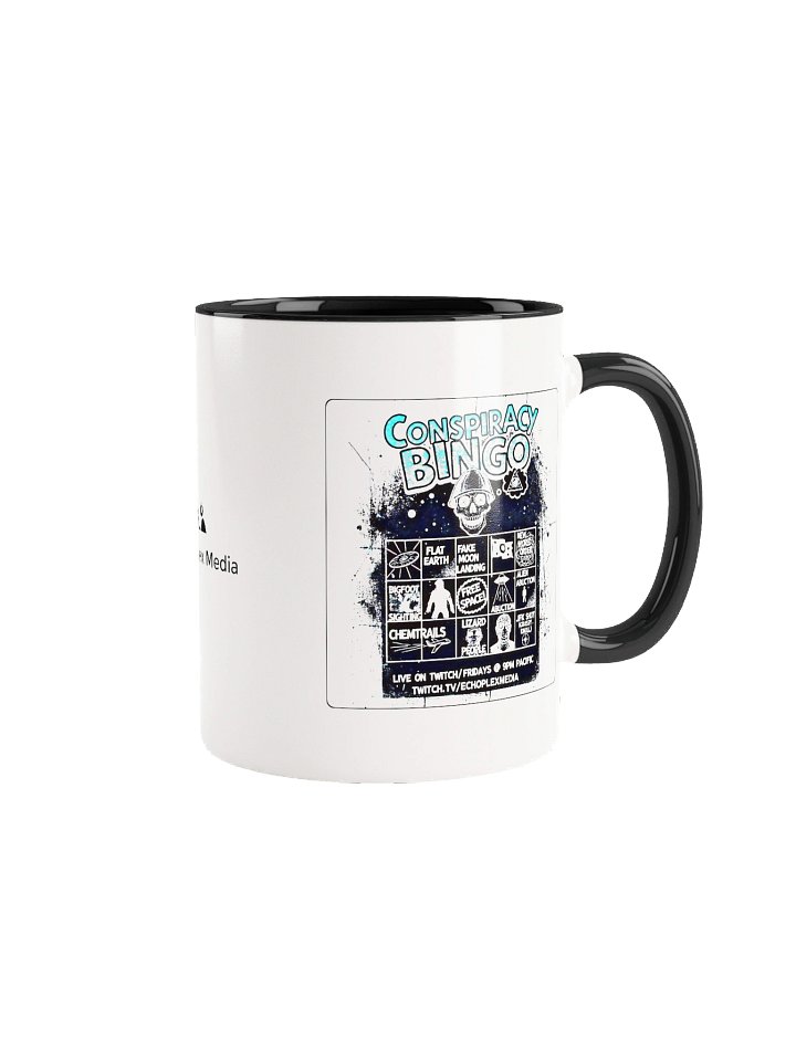 Goat-Napped Alien Abduction Conspiracy Bingo Mug - Colored Handles product image (1)
