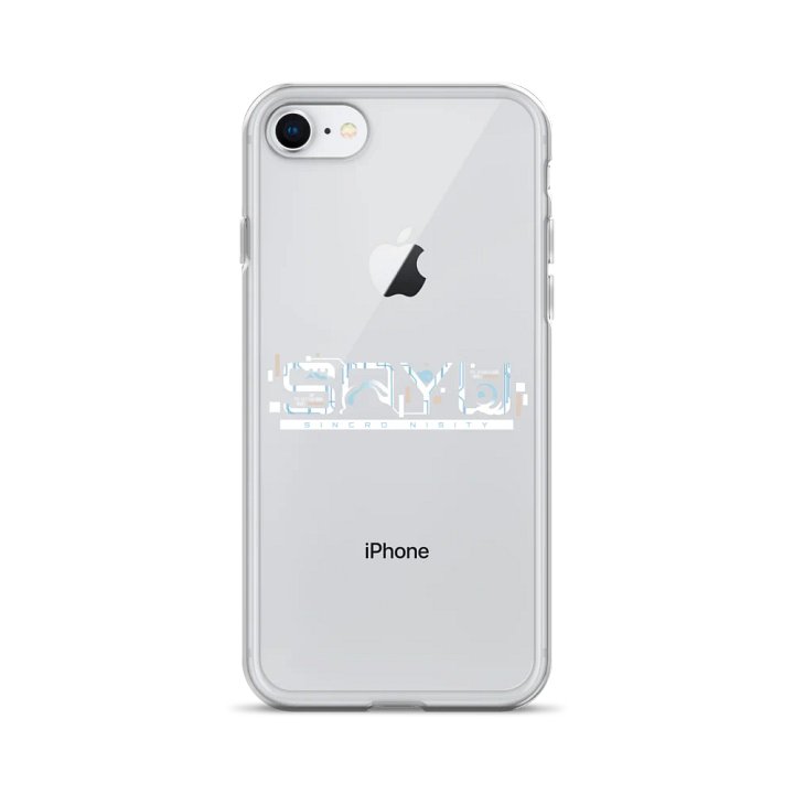 Sayu Sincronisity Logo Clear iPhone Case - White product image (1)