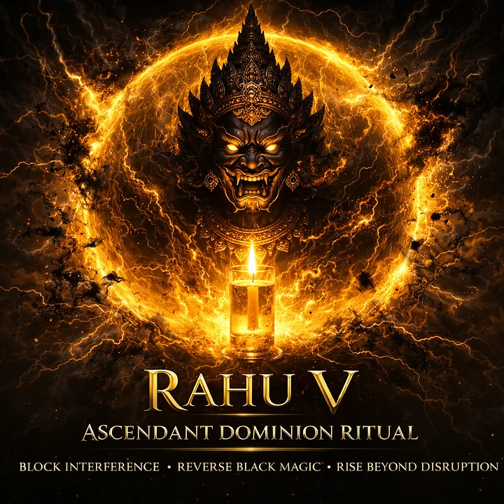 RAHU V - ASCENDANT DOMINION RITUAL (Block Interference, Reverse Black Magic, Rise Beyond Disruption) product image (1)