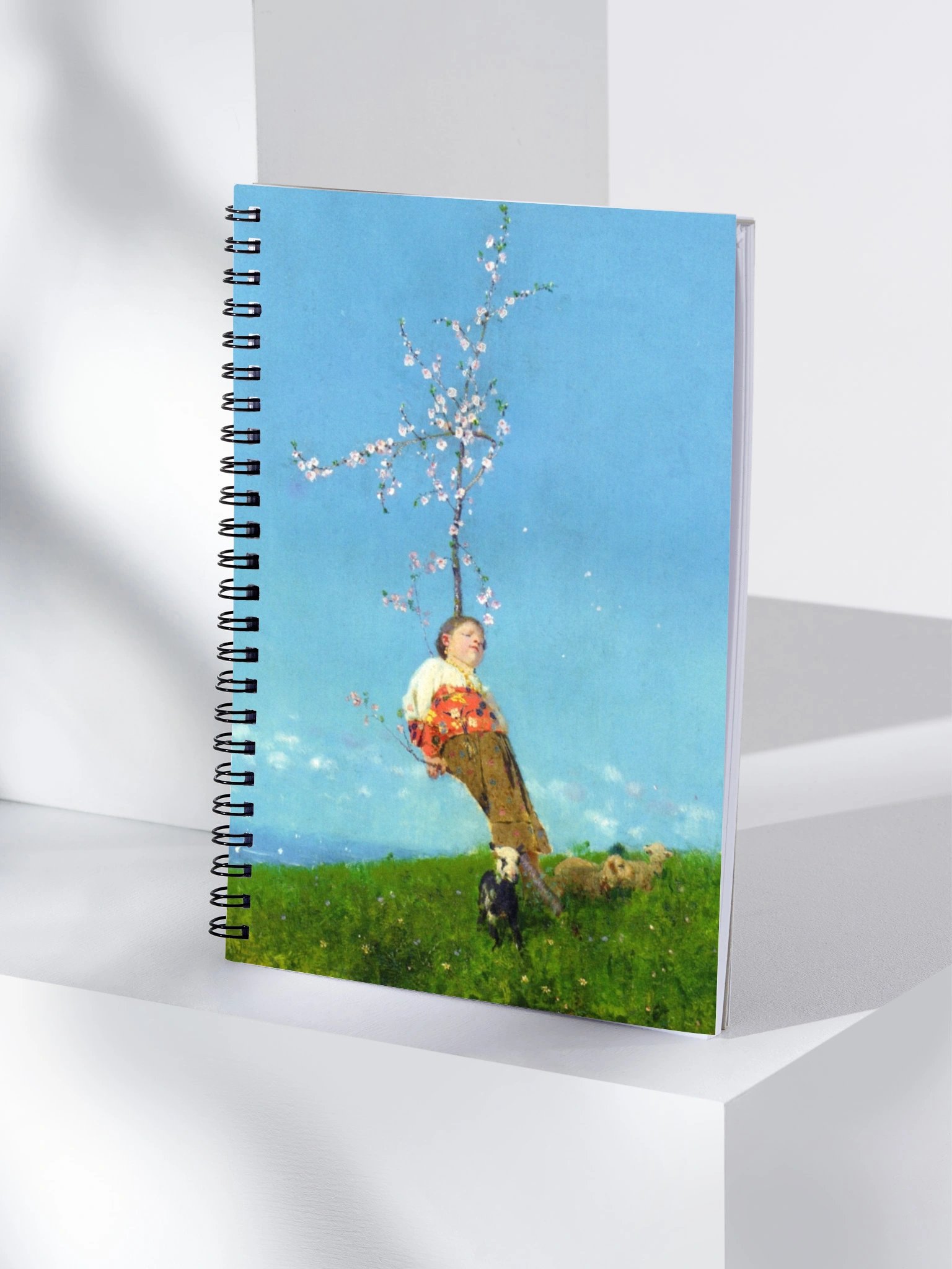 "Pastorcito de Cuento" by Francesco Paolo Michetti Spiral Notebook product image (1)