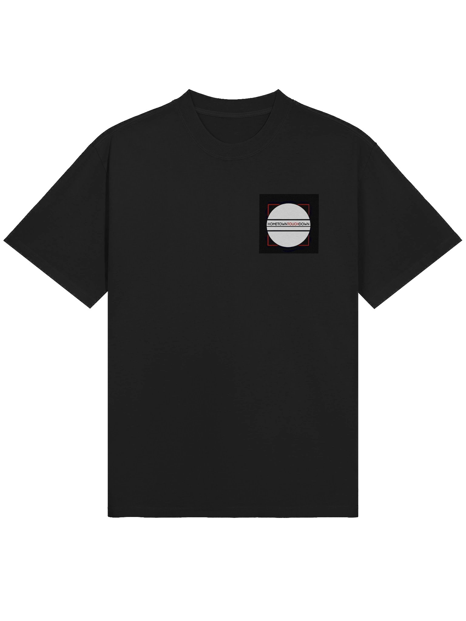 HOMETOWN TOUCHDOWN Circle Design Oversized Tee product image (3)