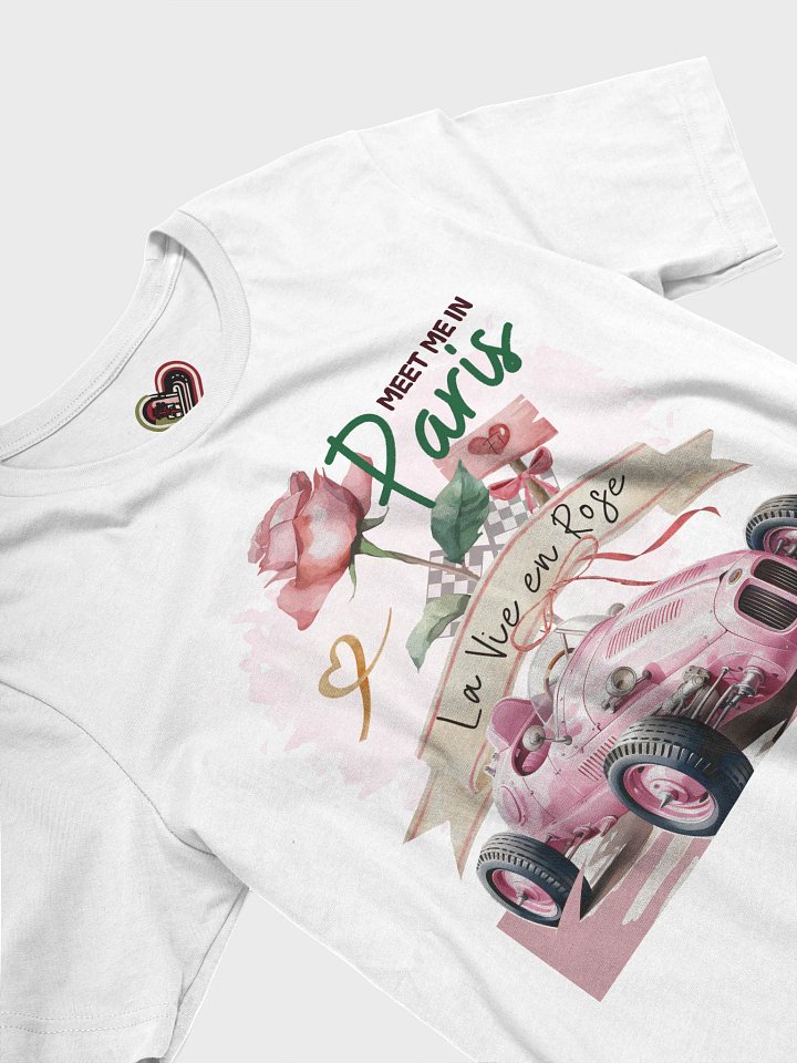 La Vie en Rose Vintage Race Car T-Shirt product image (2)