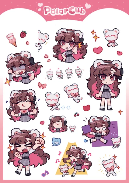 Polarcub Sticker Sheet A product image (2)